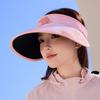 Open-Top Painted Hat Women, Large Brim, Summer Sunshade, Outdoor Sunhat New