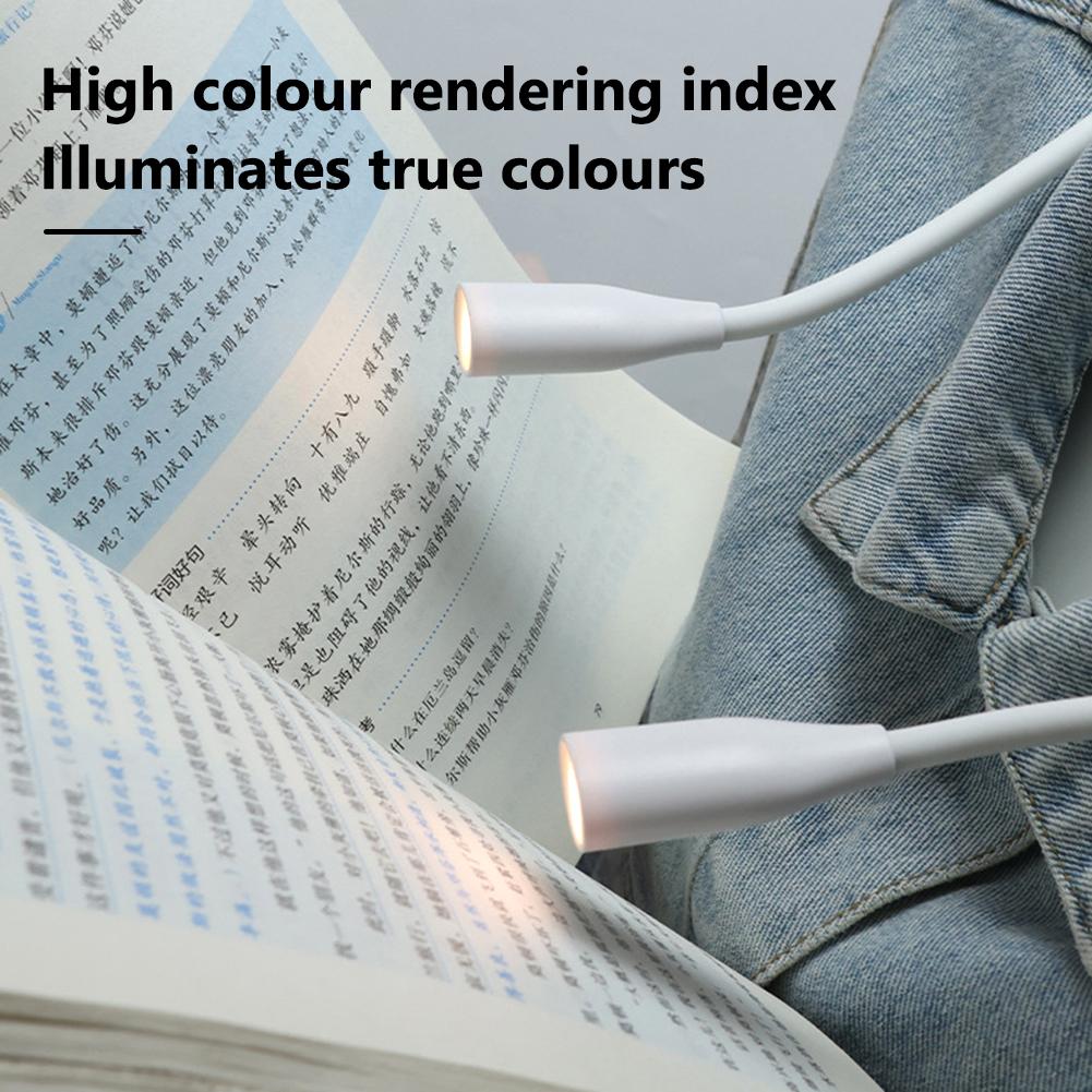 LED Neck Reading Light Bendable Arms Book Light Adjustable Brightness Hands Free  for Reading Knitting Camping Repairing