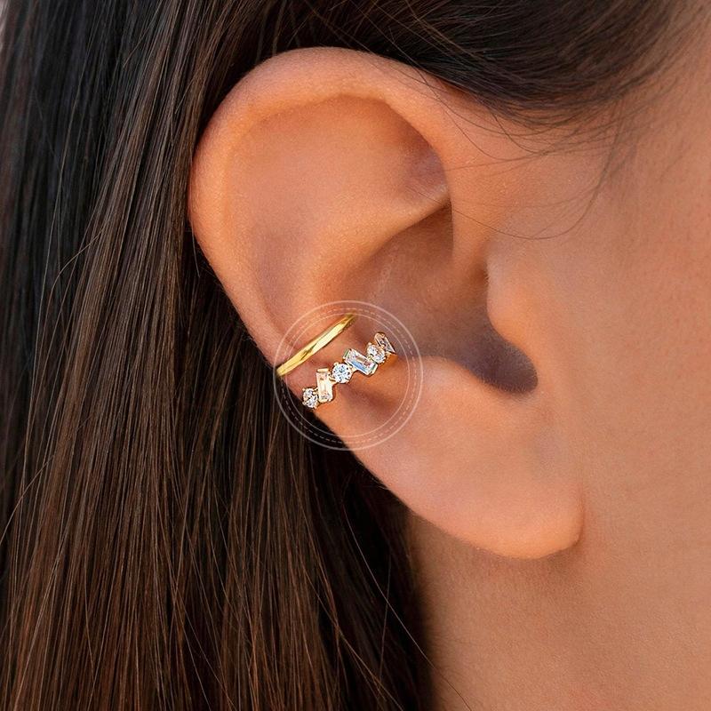 Fashionable Classic Copper Earrings K12 Gold