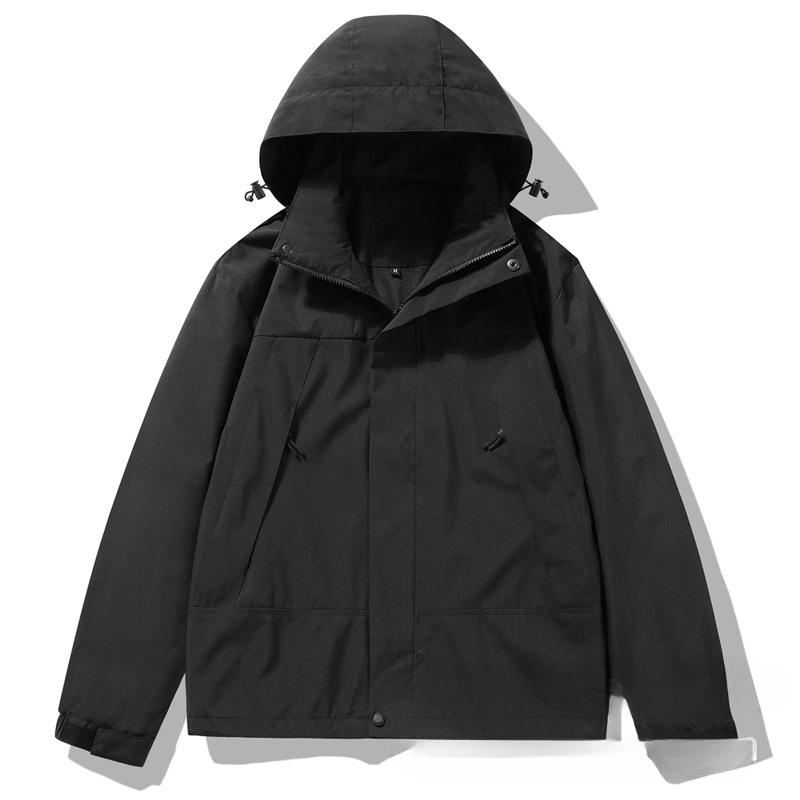 Outdoorjas Afneembare Hoed Jas Koppelmodellen Veelzijdige Inbound Tibetaanse Tops Veelzijdige Spot Heren en Dames Dezelfde Stijl