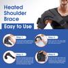 Electric Heating Shoulder Massager Thermal Physiotherapy Vibrator Massage Shoulder Support Brace Arthritis Pain Relief Belt