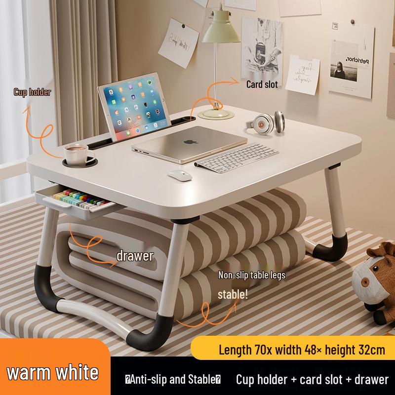 Foldable Dorm Study Desk and Laptop Stand