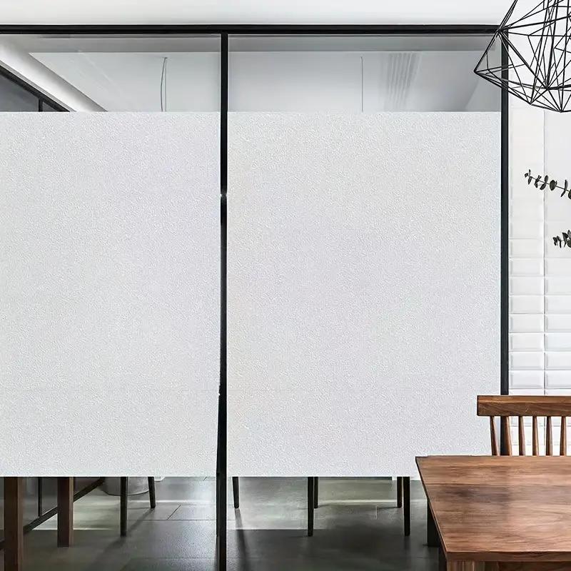 Matte Frosted Glass Decorative Film Roll Glue-Free Electrostatic Adsorption Soften Direct Sunlight Prevent Ultraviolet Radiation