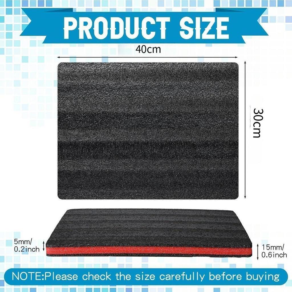 4PCS Tool Box Foam Inserts for Cases Tool Box Liner Storage Tabletop Miniatures Tool Box Camera Case Foam Case Insert Sheet