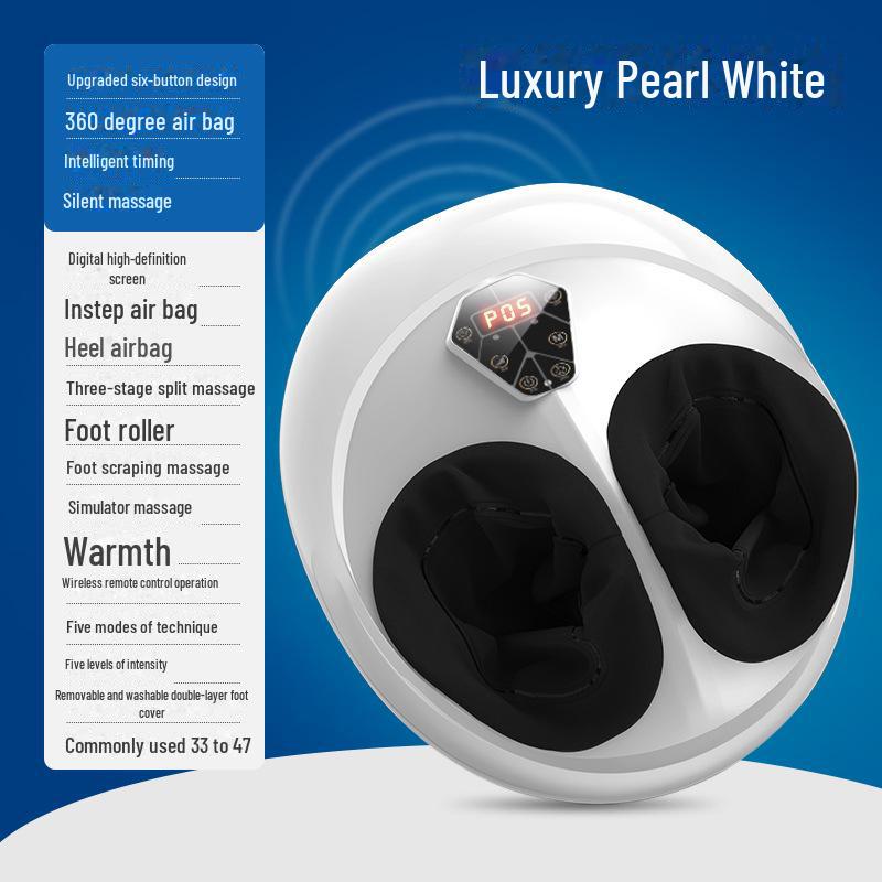 

Повністю автоматичний транскордонний масажер для ніг із розминанням і подушкою безпеки з негативними іонами 505 standard білий