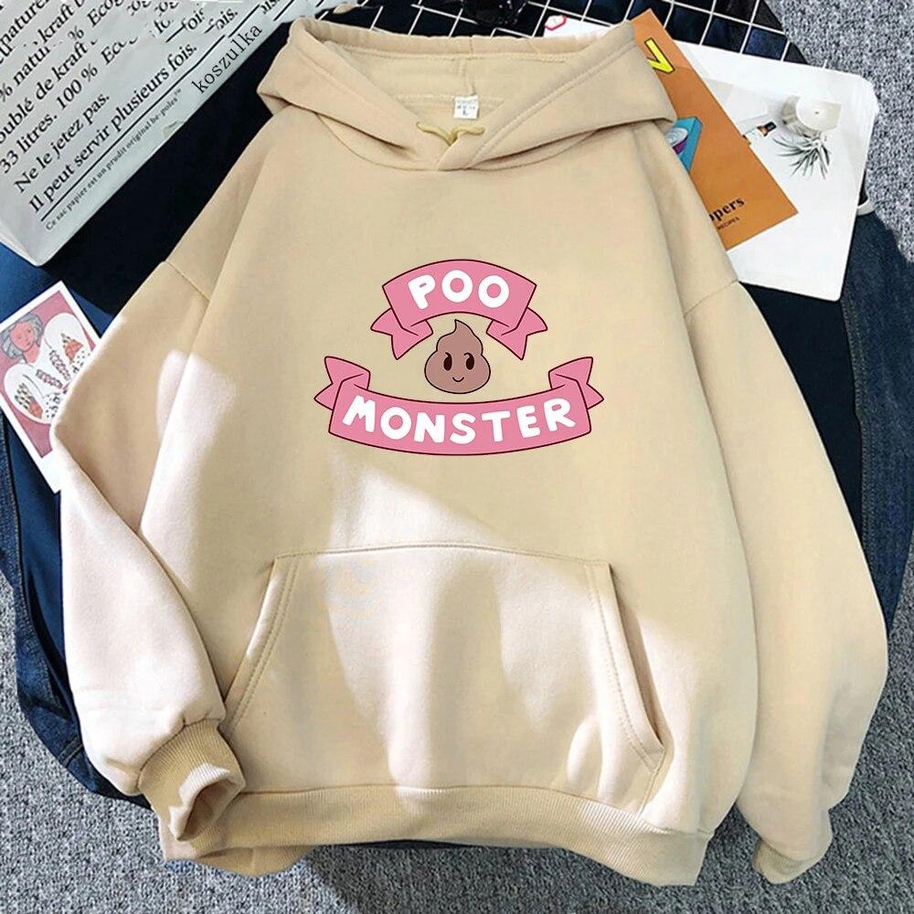 Anime Bee und Puppycat Poo Monster Hoodie Kawaii Winter Frauen Hoodies Frühling/Herbst Unisex Sweatshirt Vintage Harajuku Sudaderas Unisex