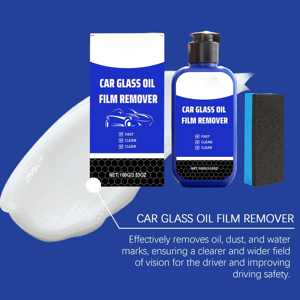 Glass Oil Film Cleaner And Oil Film From Car For Clear Visibility100g