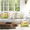 Spring Daisy Cushions Pillowcase Polyester Cushion Cover Throw Pillow Pillowcover Home Car Sofa Decor