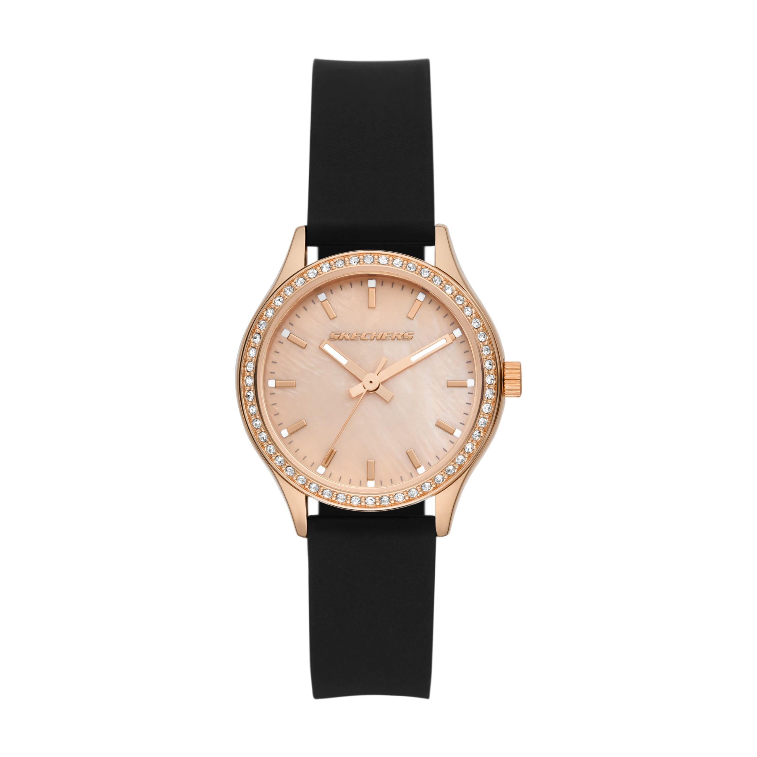 Skechers Analog Silicone Watch SR6251 Women s чёрный