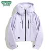 MULINSEN Women's Short Hooded Windbreaker Jacket