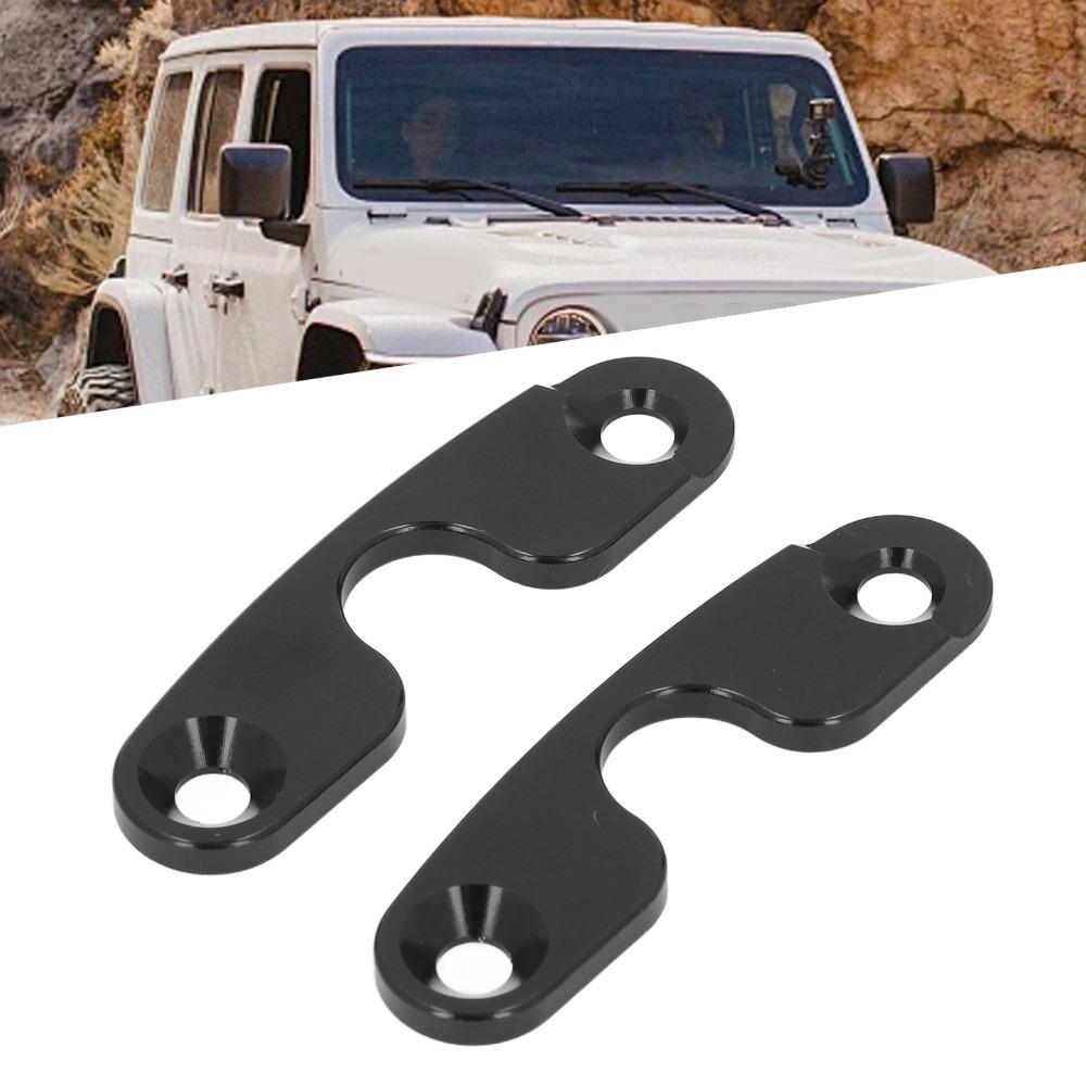 2pcs Round 2 Design Sun Visor Repair Kit Aluminum Alloy Visor Kit Driver Side & Passenger Side