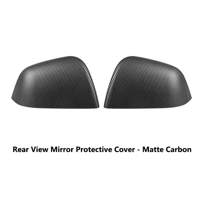Rear View Mirror Cover For Tesla Model 3+ Highland 2025 Model Y Side Door Carbon Fiber Rearview Case New Model3 Car Accessories