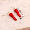 10Pcs Gold Color 3D Red Chili Shaped Charms Pendants For Jewelry Making Diy Handmade Necklace Bracelets Earrings Accessories
