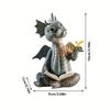 Cute Dragon Resin Figurines, Garden Ornament Decor, Creative Outdoor Micro Landscape Decoration