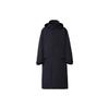 X Jil Sander +J Collaboration Loose Fit Long Hooded Coat Men Coats Black 440367-09