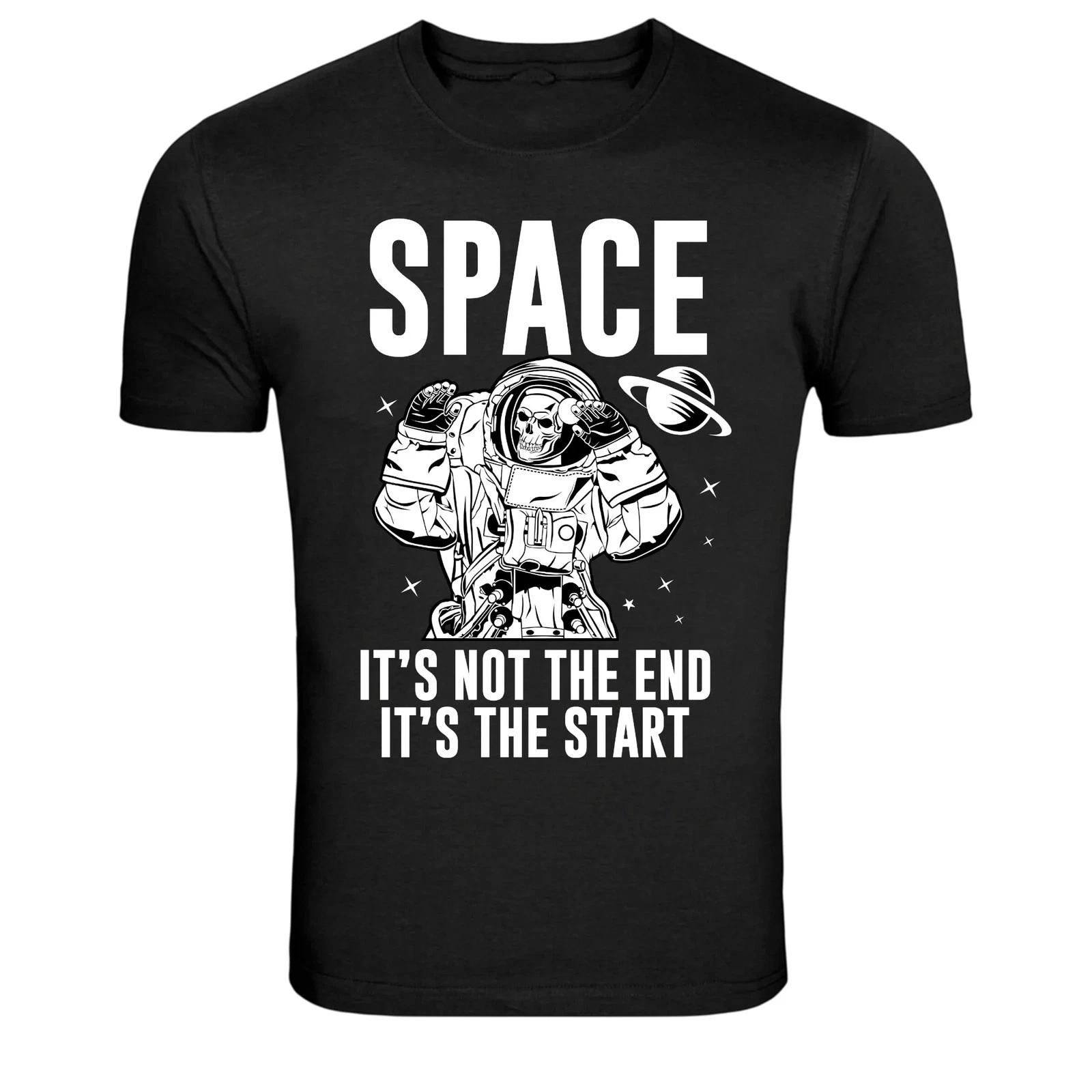 Space Skeleton Astronaut Quote Funny Space T-Shirt XS