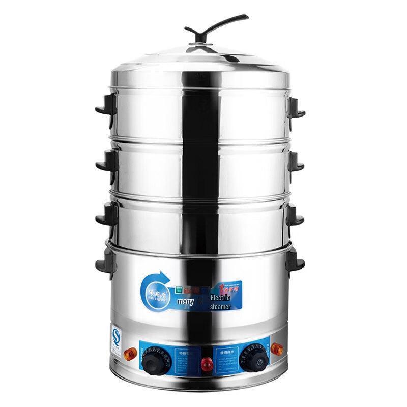 ZISIZ Коммерческая трехъярусная электрическая пароварка из нержавеющей стали