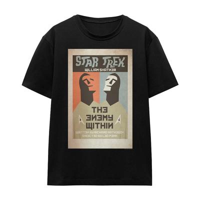 T-shirt Star Trek Tos Épisode 5 pour Femme S-2XL, Noir