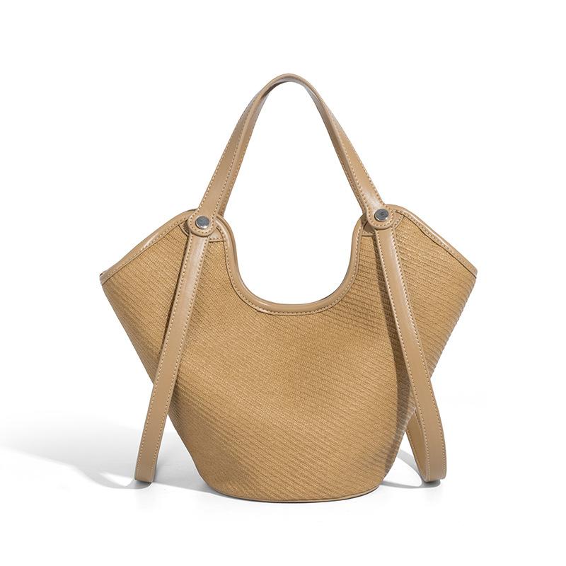 Simple Lightweight Basket Tote Bag for Women 2025 Autumn New Woven Dumpling Bag Single Shoulder Fashion Crossbody Bag