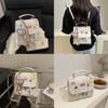 Casual Commuter Backpack Pu Material Large Capacity For College Students