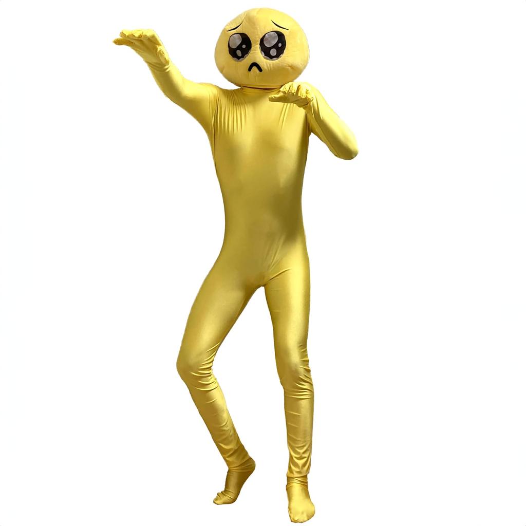 [Milky Time] Pien Cosplay Halloween Costume Full Body Tights Headgear Funny Item (L)