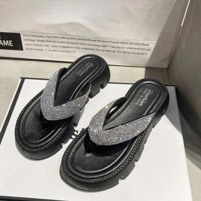 Spring and Autumn Thick-soled Flip-flops Women's Summer New Fashion Women's Platform Slippers Designer Sandals Shoes for Women