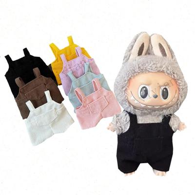 Mini Ubranka dla Lalek Stroje Akcesoria Dla Korei Kpop Exo 15-17cm Labubu Idol V1 V2 Kieszonkowe Ogrodniczki Ubrania Prezent