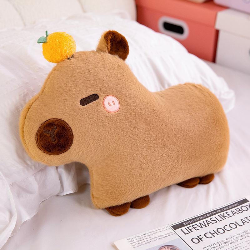 

Soft Capybara Pillow Plush Toy Doll Green Crocodile Doll Girl Soothing Pillow Ragdoll 35cm（0.2kg）