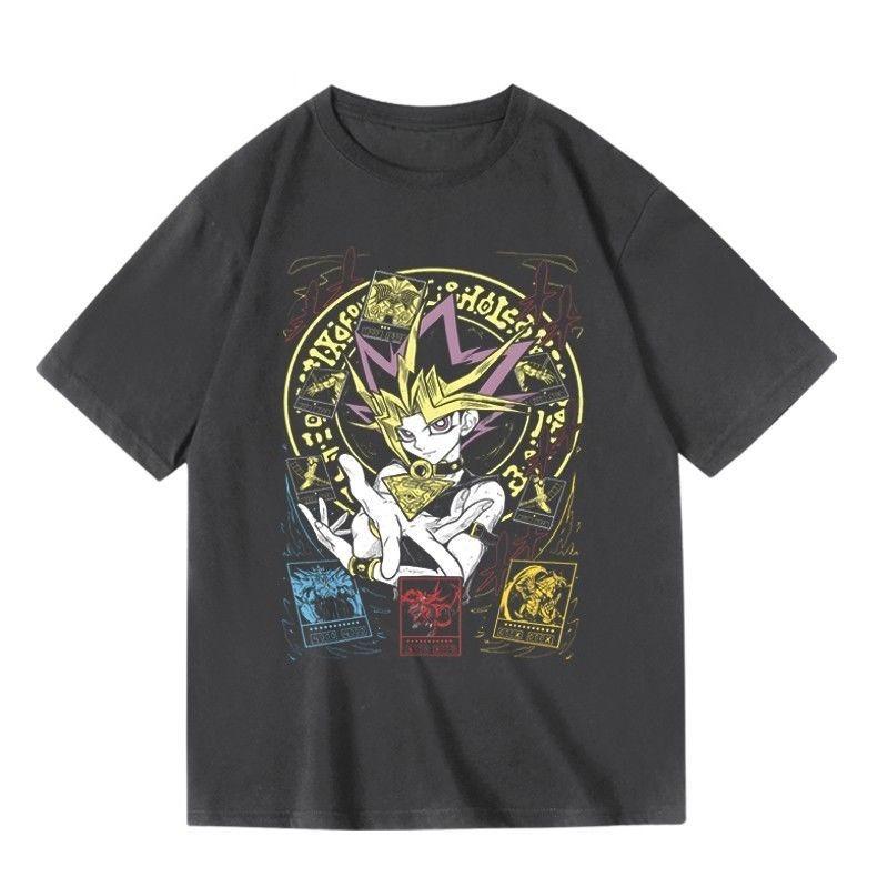 Cartoon Anime Game YuGiOh WuTeng Game Japanese Animation Related Accessories Shortsleeved  for Both Unisex and Women Summer