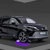 1/24 TOYOTA Sienna MPV Alloy Car Model Diecast Metal Vehicles Car Model High Simulation Sound and Light Collection Kids Toy Gift