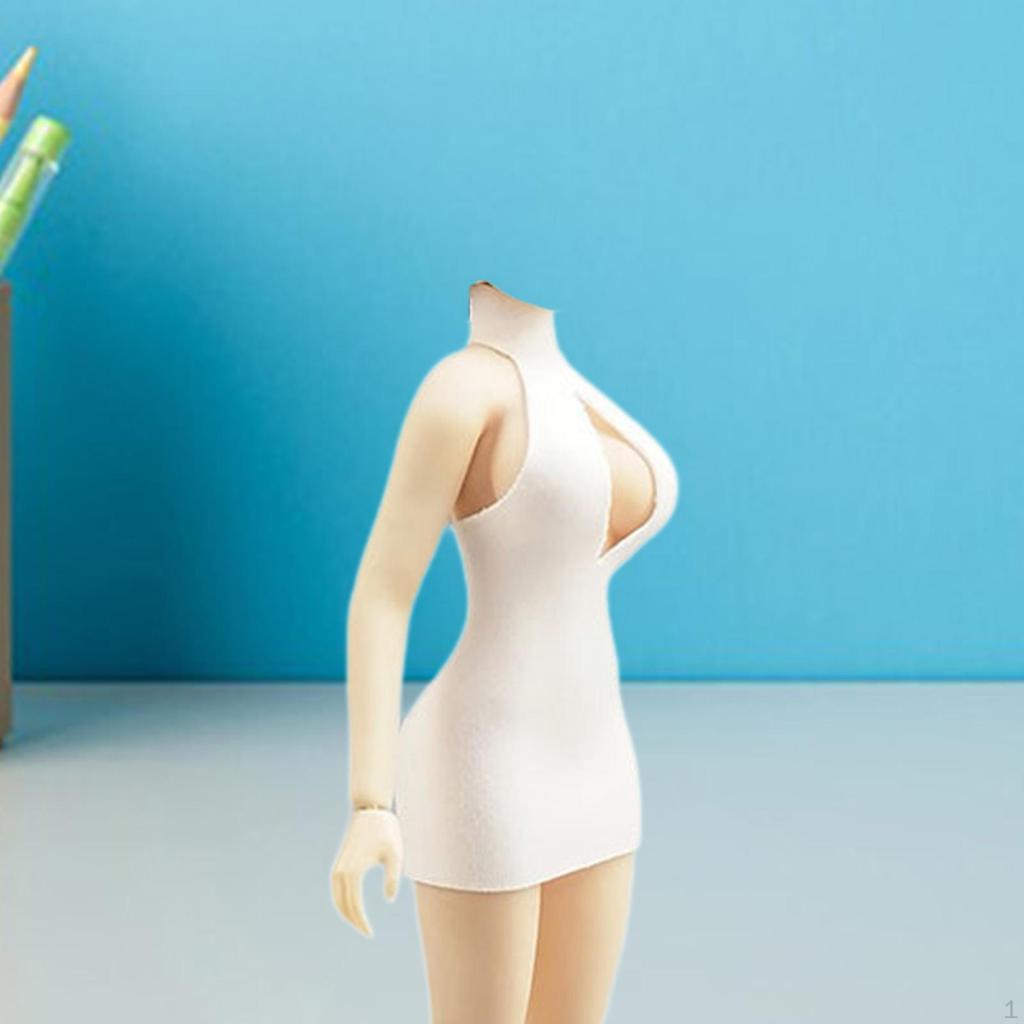 1/12 Action Figure Clothes Doll Costume Accessories Mini Dress Trendy Up Women for 6 Inch