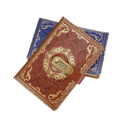 A5 Password Diary with Lock, Thickened Creative Hand Journal for Business and Office Stationery, Password Notebook