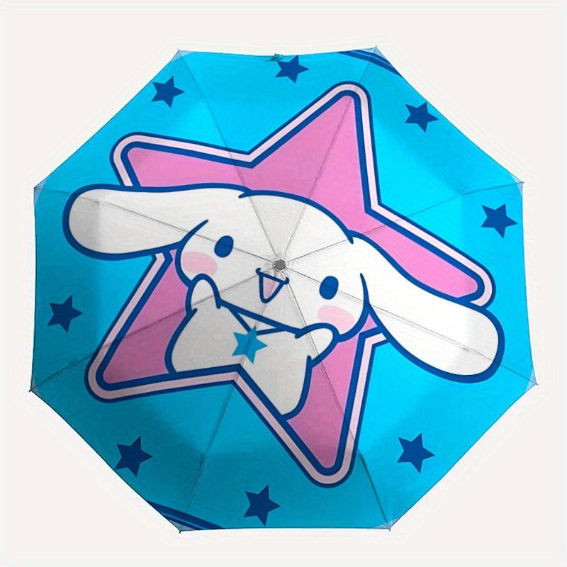

1pc Cute Sanrio Automatic Umbrella Durable Iron Frame & Plastic Handle, Gift for Men & Women, Sturdy Construction,Playful Design yy250826168