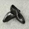 Fashion Luxury Black Man Shoes Genuine Leather Business Office Oxfords Style Dress Shoes Height Increasing Handmade Leather Shoe For Men