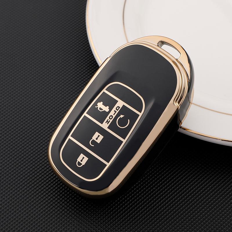 4 Buttons TPU Car Key Case Cover Shell Protection for Honda Civic Accord HR-V CR-V CRV Hrv 2022 2023 Auto Styling Accessories