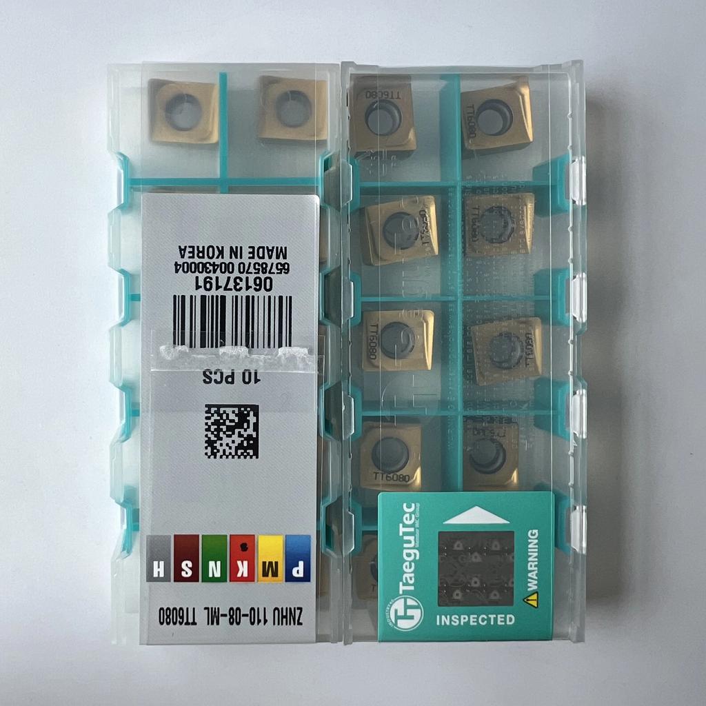 TaeguTec / ZNHU110-08-ML TT6080 / Original Carbide Blade 10 Pcs
