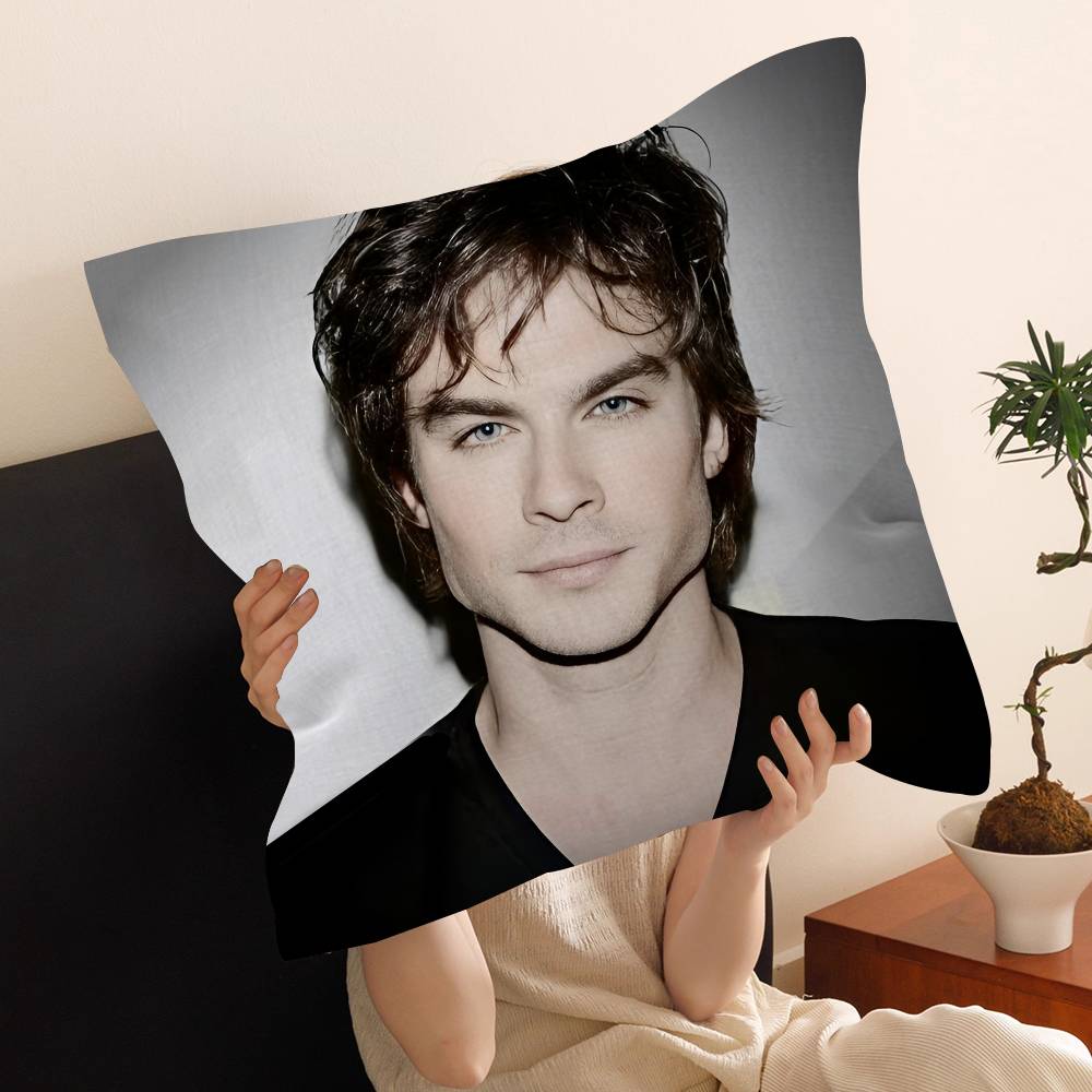 Pc Damon Salvatore Vampire Diaries Kissenbezug Auto Überwurf Kissenbezug für Sofa Auto Weihnachtsgeschenk xcm xcm