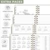 2026 Planner, Weekly and Monthly, A5 Size (5.7" x 8.3"), Jan 2026 - Dec 2026, Calendar, To-do List, Agenda, 12-Month Tabs, Hardcover, 100 GSM Thick