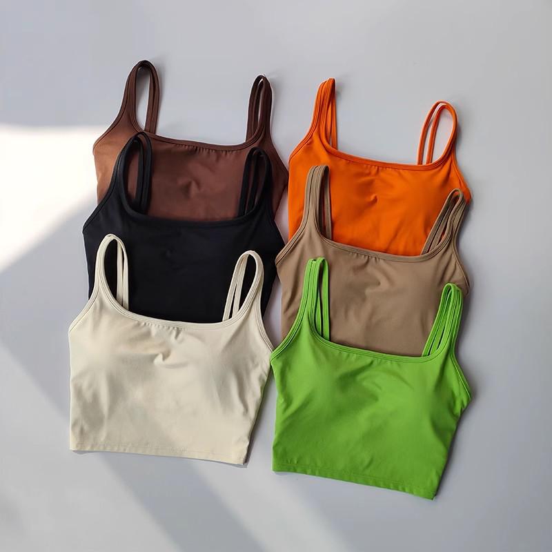 

Women s Shockproof U-Back Yoga Bra - Quick-Dry Fitness Vest Extra Large білий/слонова кістка