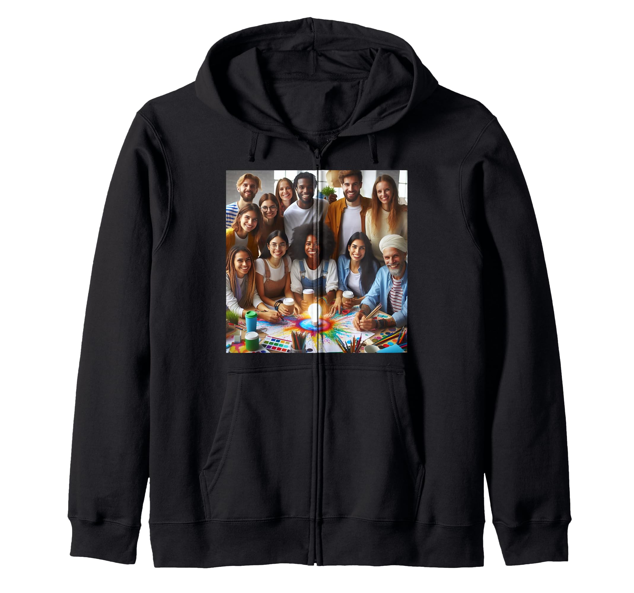 

Cohesion About Cohesion - Love Peace Unity respect Zip Hoodie