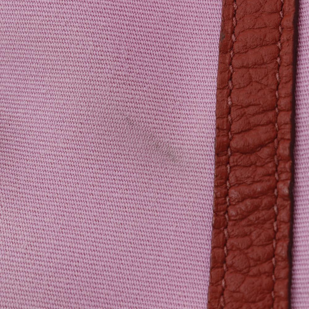 HERMES Garden party PM Tote Bag Pink / red Towar Officier Women Used