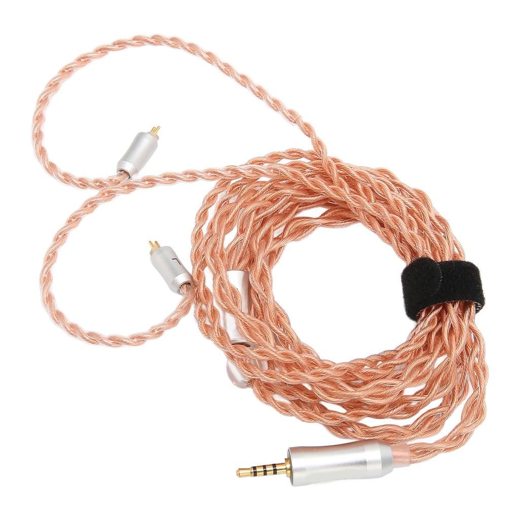 Earbuds Upgrade Cable 4 Core 2.5mm Plug 0.78mm 2 Pin Silver Plated Replacement Headphone Cord 3.9ft