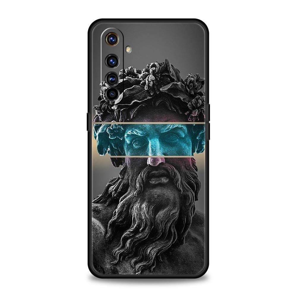 Fashion Ancient Greek Statues Case For Realme C67 C63 C55 C53 C35 C25 C21 GT 2 3 5 6 10 11 12 13 Pro Plus Soft TPU Phone Cover
