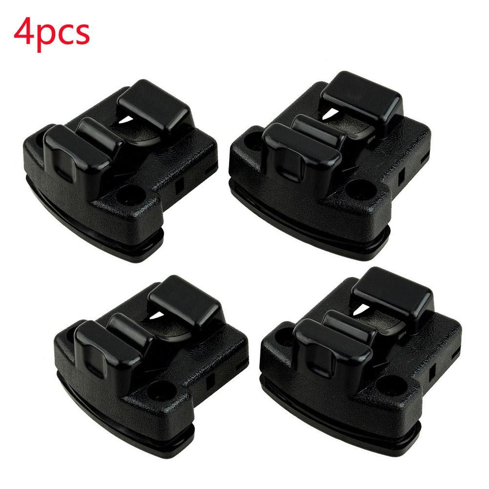 Plastic Glass Lock Buckle Window Glass Lock 4pcs Black
