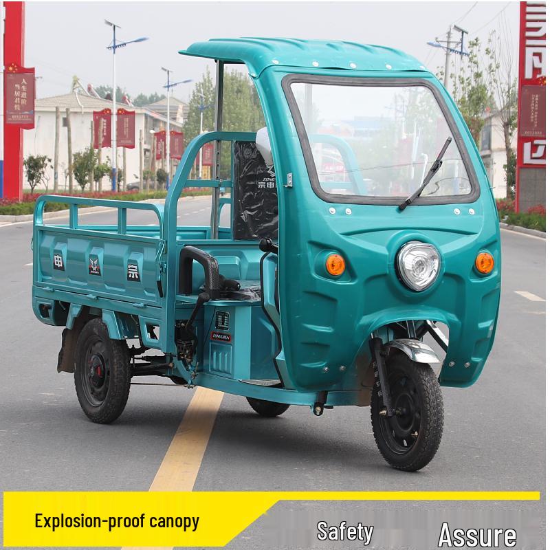 Auvent Pare-soleil Imperméable pour Tricycle Électrique