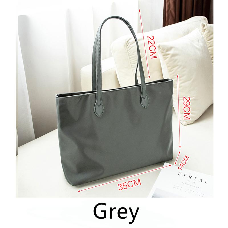 

Large Capacity Nylon Tote Bag, Lightweight Laptop Shoulder Bag, Women s Casual Handbag & Satchel Purse For Work Office