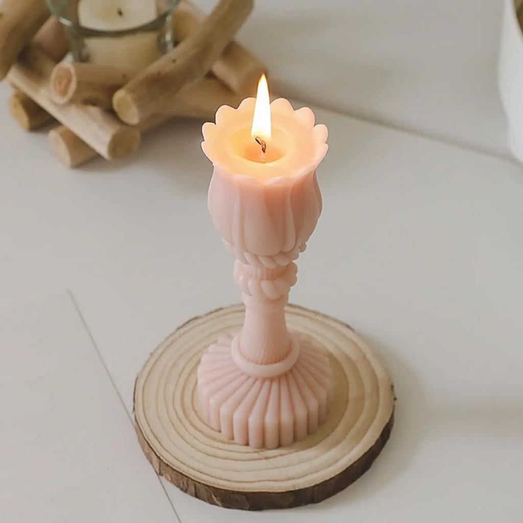 1 Stück Runder Holz Butler Dekoteller, Vintage Mittelstück Kerzenhalter Tabletts