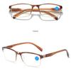 Half Frame Men Reading Glasses Sqaure Anti Blue Light Presbyopia Glasses Ultra Light Women Hyperopia Computer Glasses Read+1.0 +1.5 +2.0