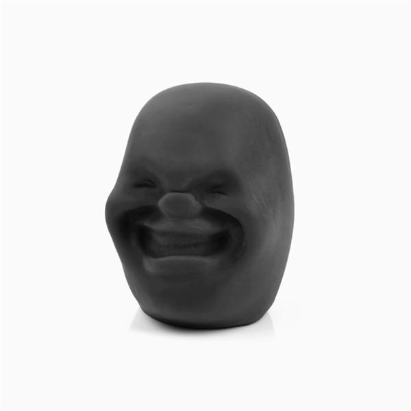 

Сжимайте человеческое лицо, эмоции, мяч, снятие стресса, взрослые декомпрессионные игрушки, 1 шт. чёрный