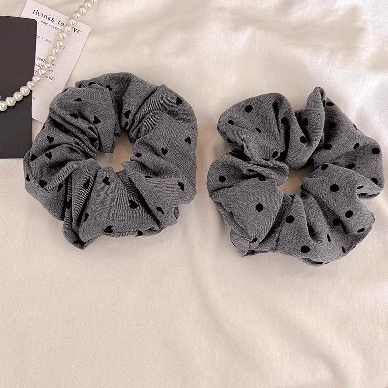 Elegant Print Bow Heart Dot Widen Hair Band For Women Girls Sweet Hair Ornament Scrunchie Hair Tie Fashion Hair Accessories